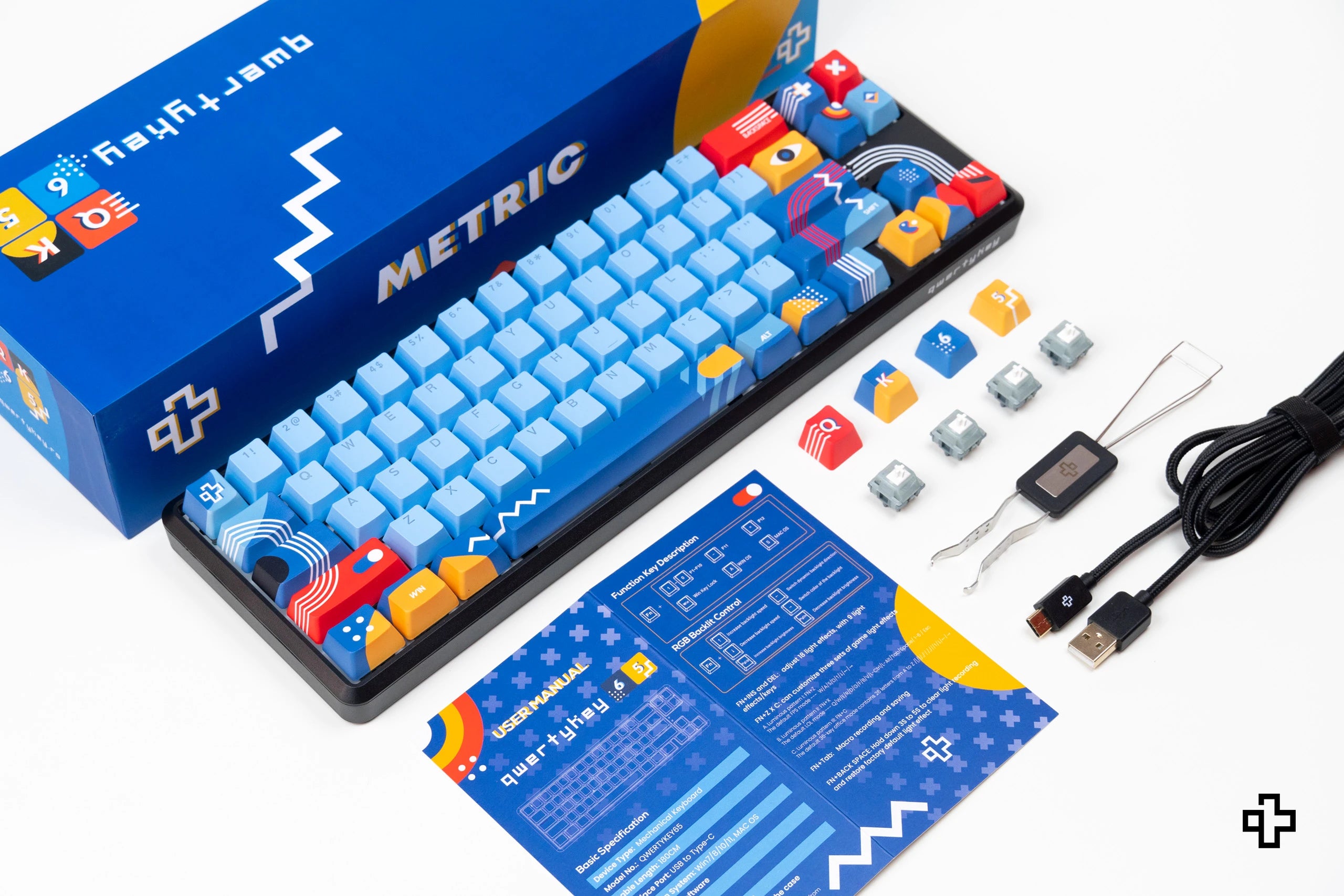 QwertyKey65 Metric Hotswap RGB Gaming-Tastatur