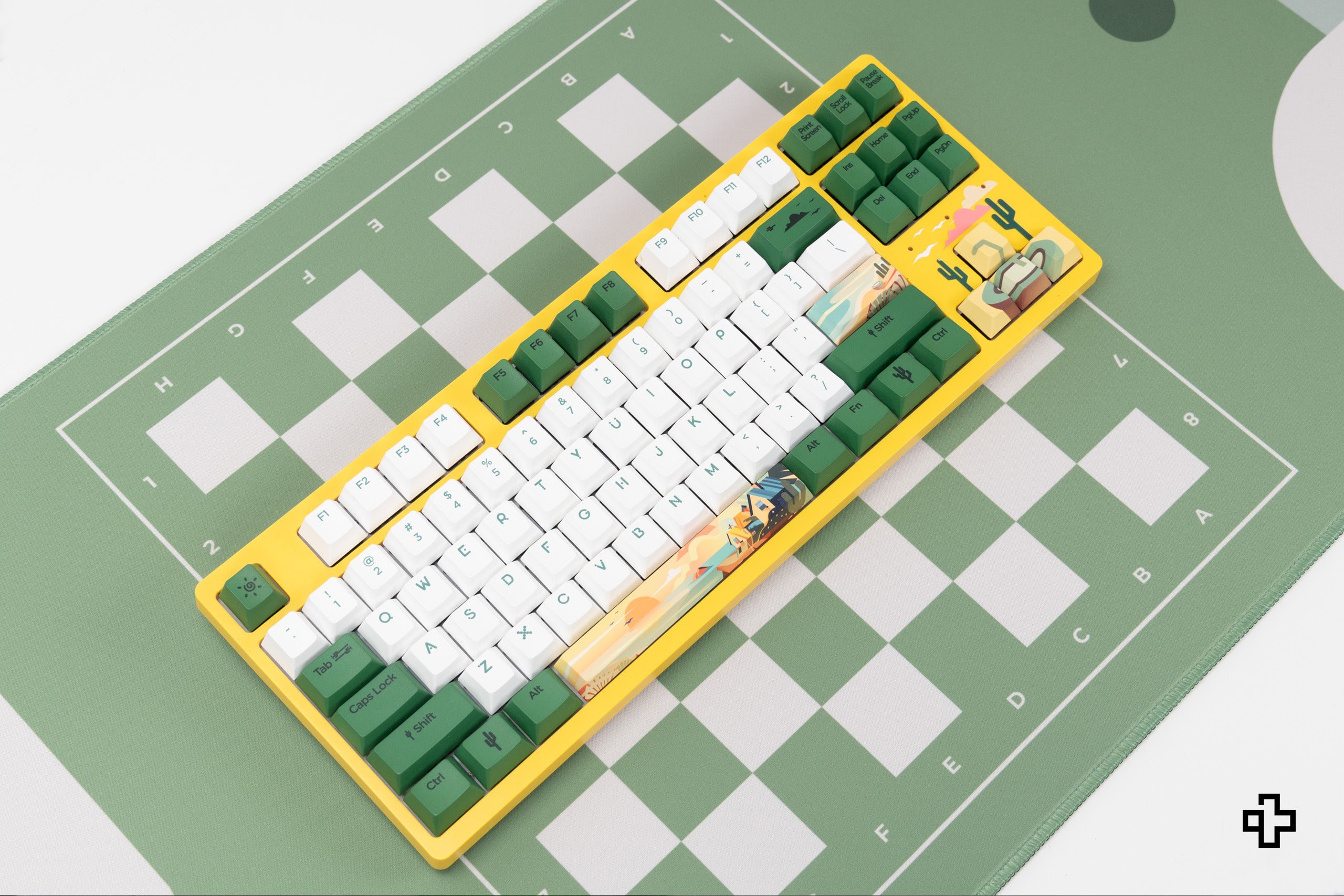 Schreibtischunterlage Mousepad QwertyKey Chess 4 mm Rand