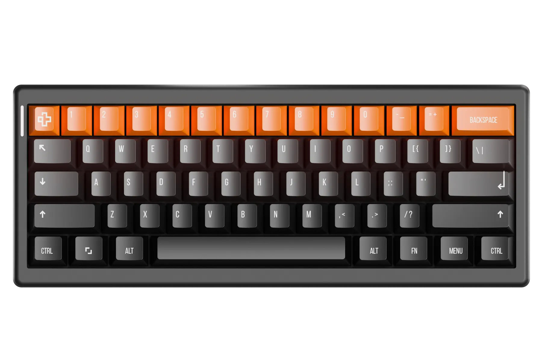 QwertyKey61 PRO Neagra Hotswap RGB QMK/VIA Dichtungsmontierte Tastatur für mechanisches Gaming