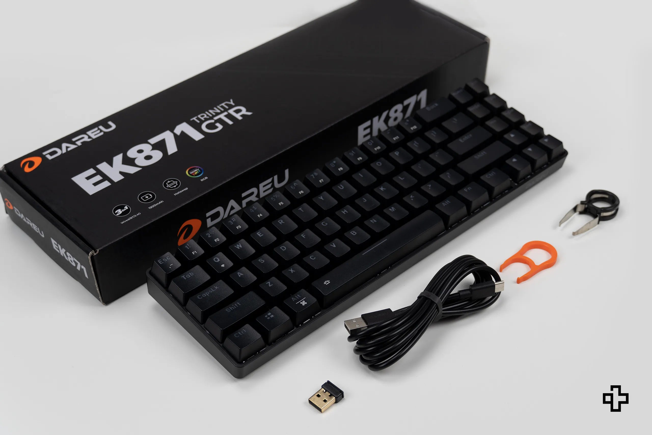 Dareu EK871 Hotswap RGB Schwarz Mechanische Gaming-Tastatur