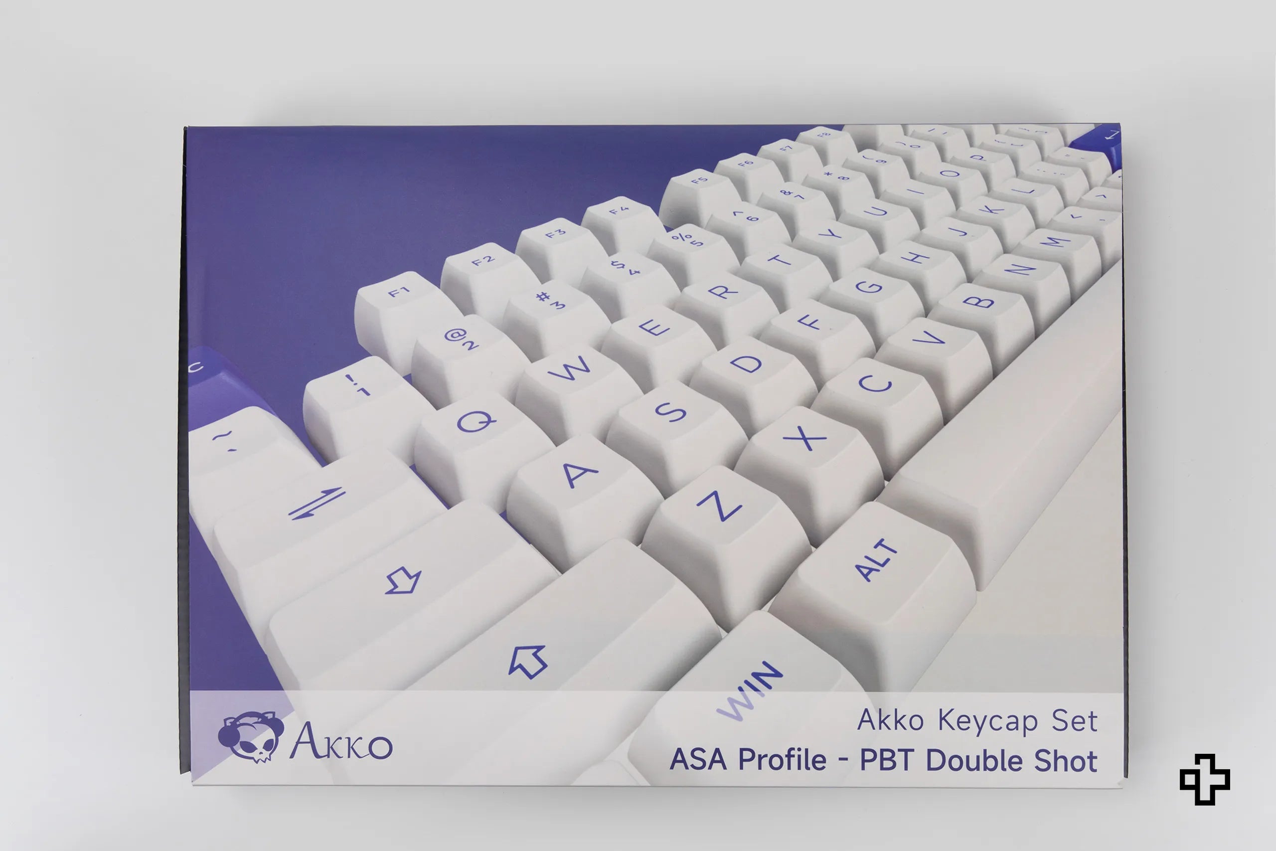 Set Geschmack Blau auf Weiß Akko PBT Double Shot Profil ASA