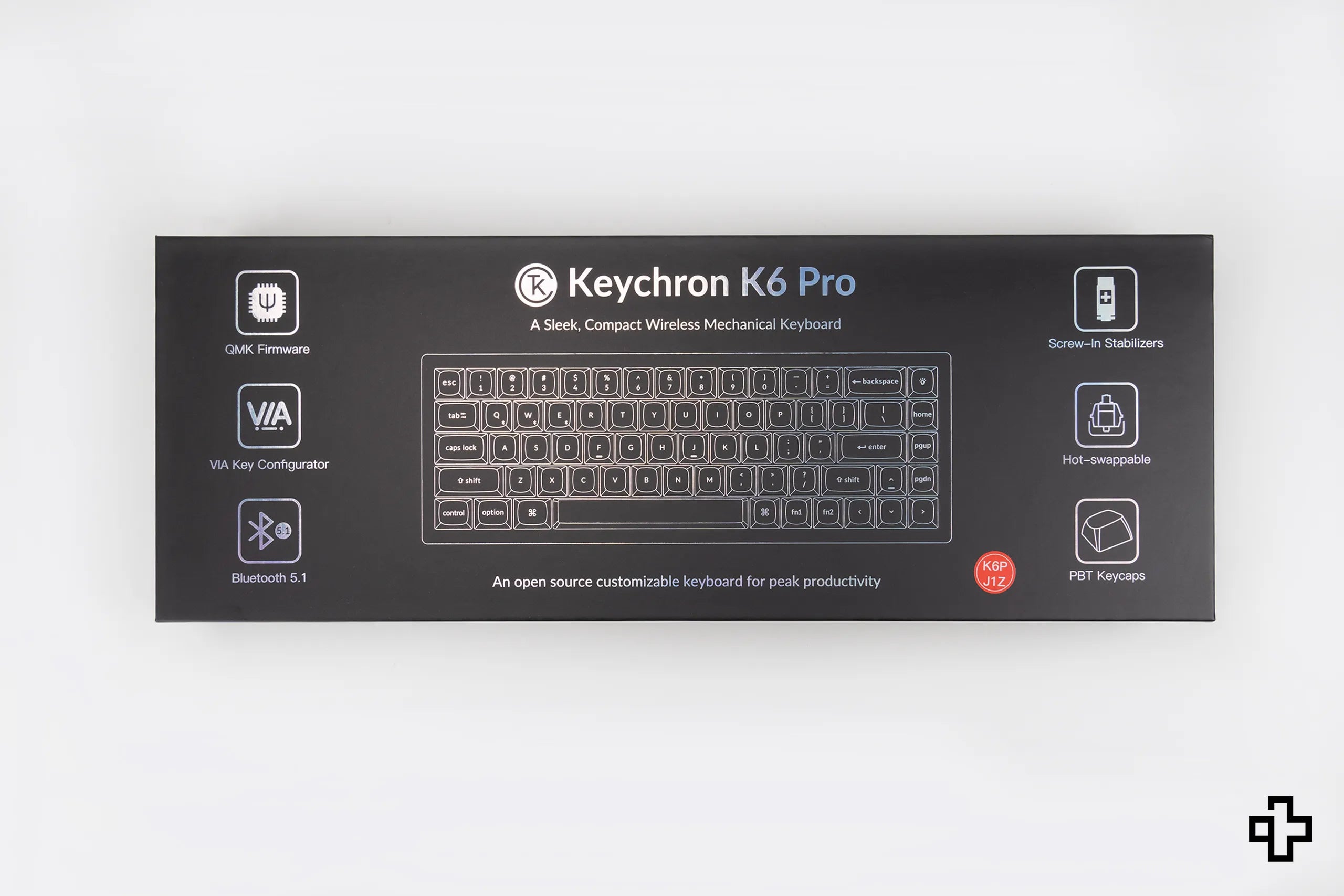 Keychron K6 Pro Hotswap RGB Mechanical Keyboard Wireless Aluminum Frame